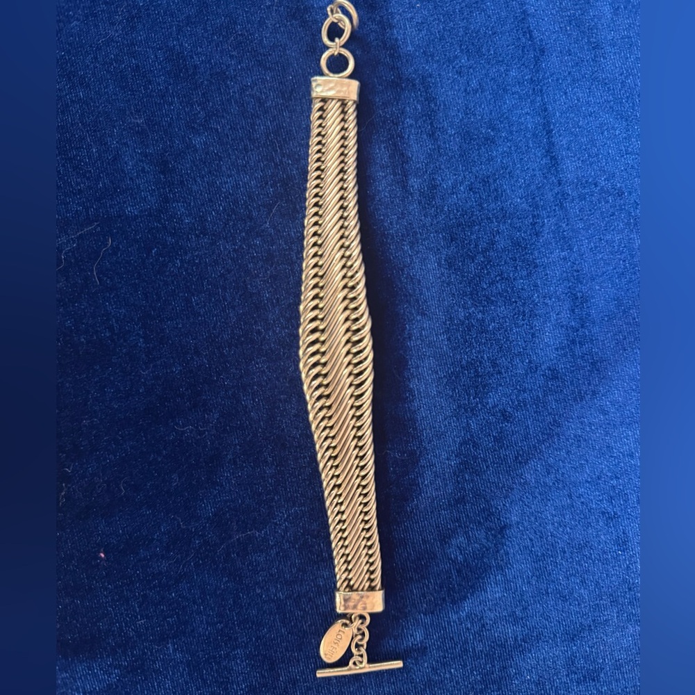 Lois Hill Polished Hand Woven Rope Chain Bracelet - Sterling Silver